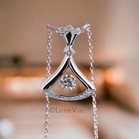 Certified 1/2ct. t.w. Diamond Dancing Princess Necklace - Picture 3 of 16